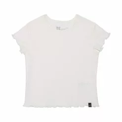 Deux Par Deux Solid Tee Off White