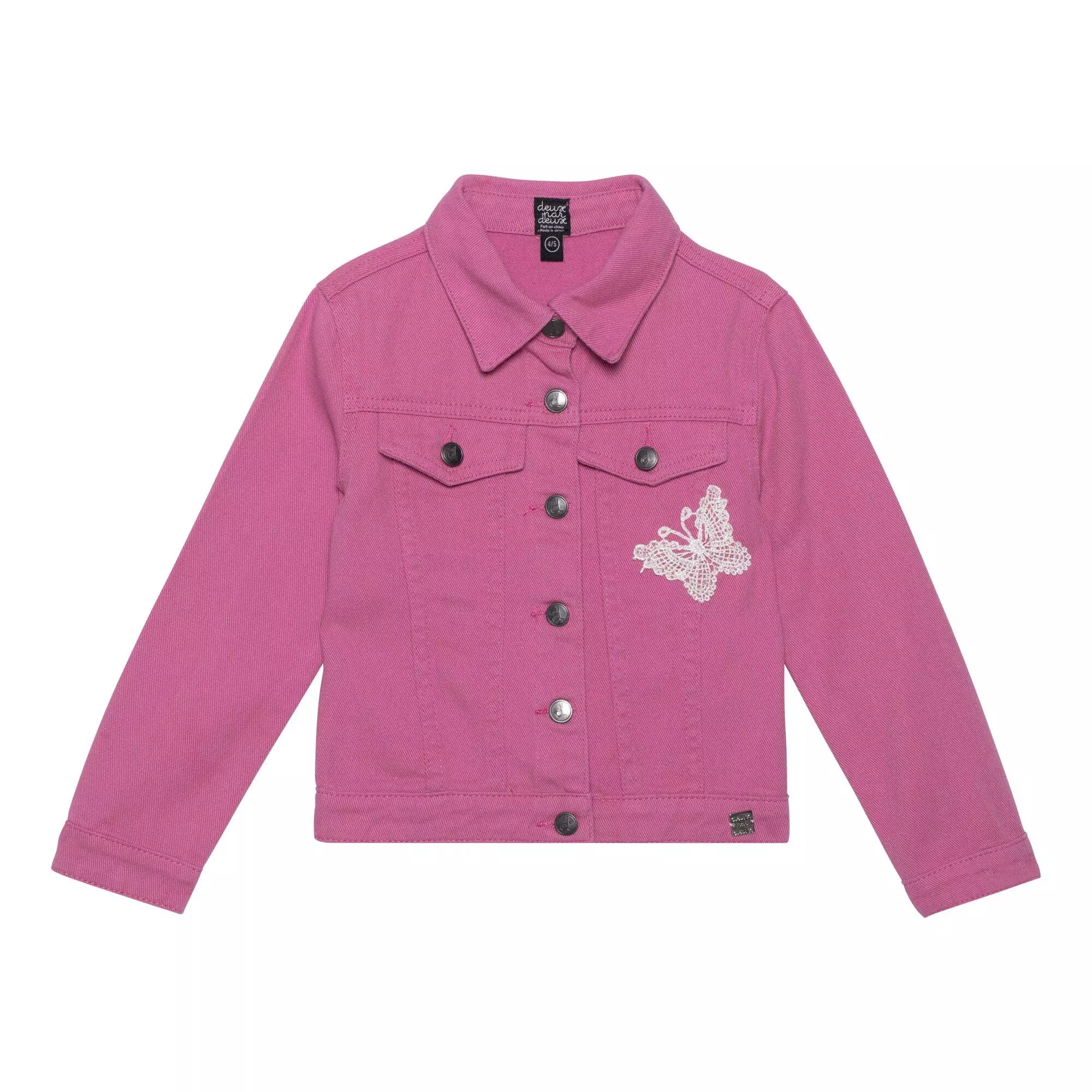 Deux Par Deux Nim Vest With Crochet - Pinky Mauve - Image 2