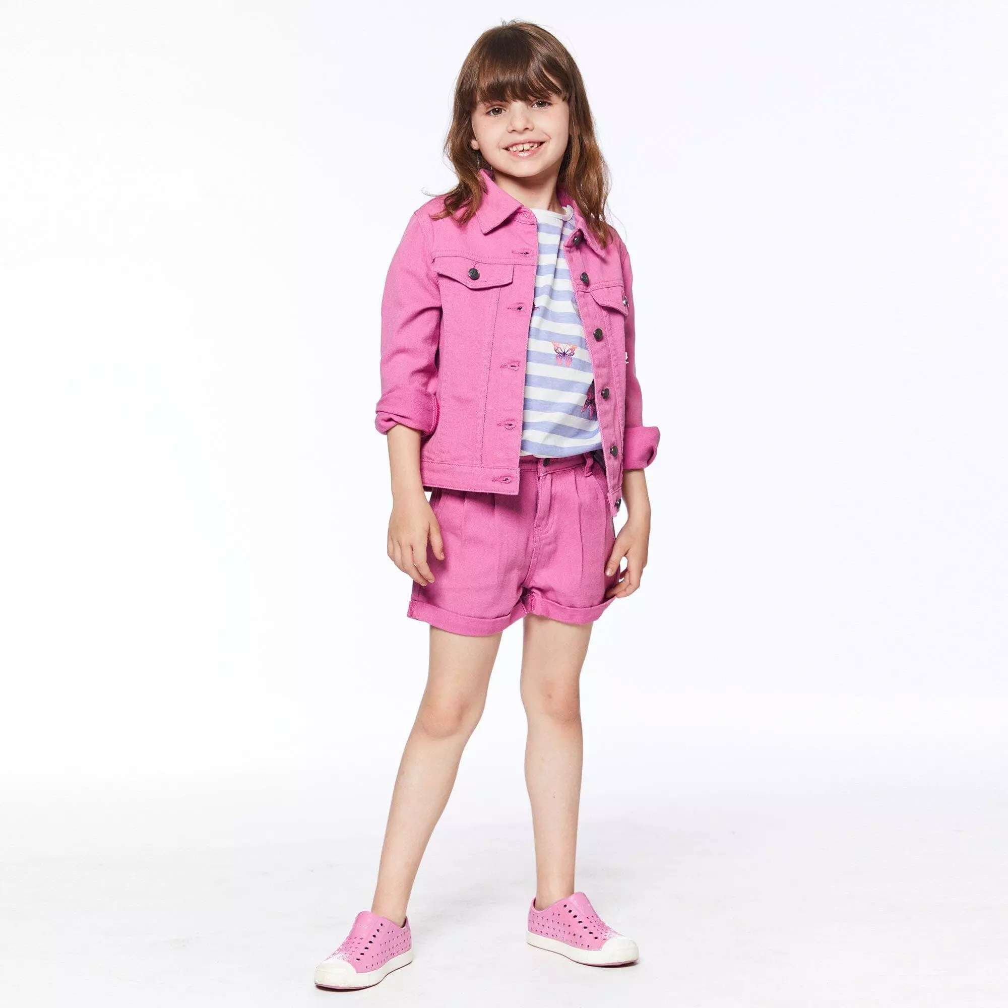 Deux Par Deux Nim Vest With Crochet - Pinky Mauve