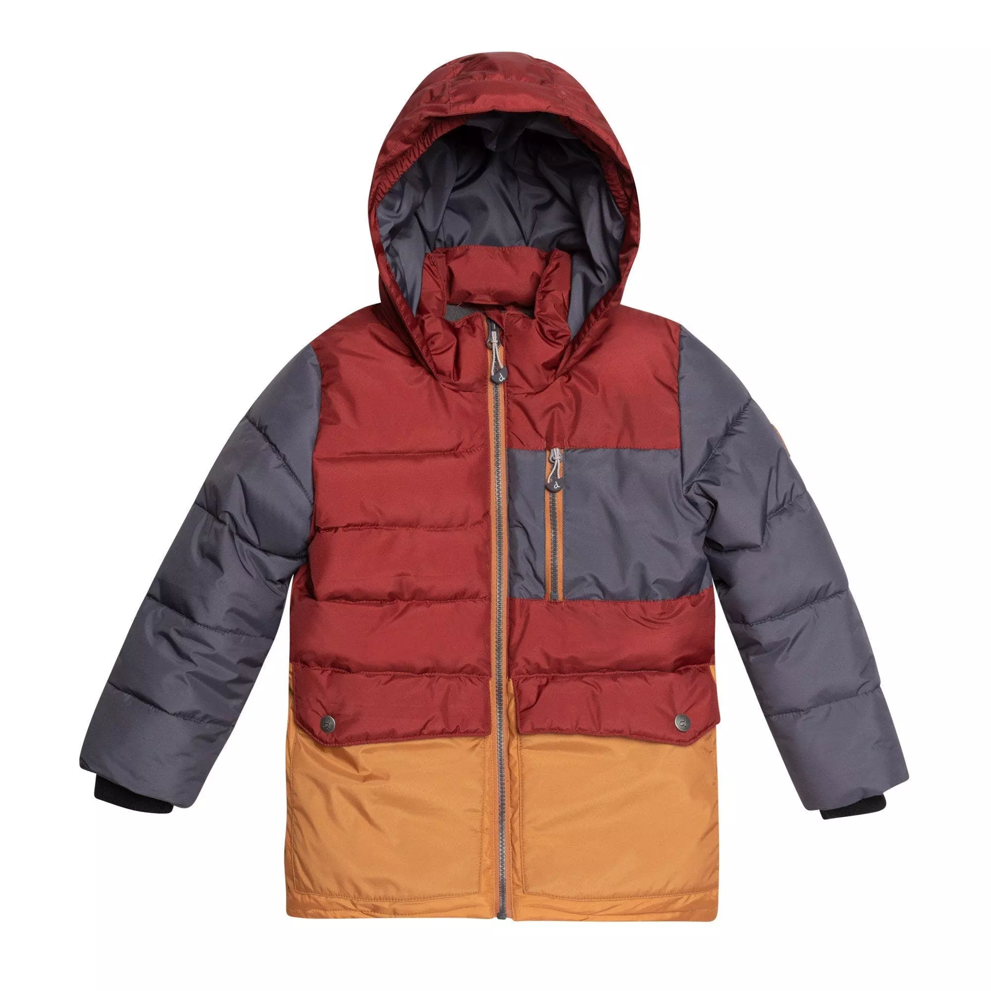 Deux Par Deux Tricolor Puffy Jacket