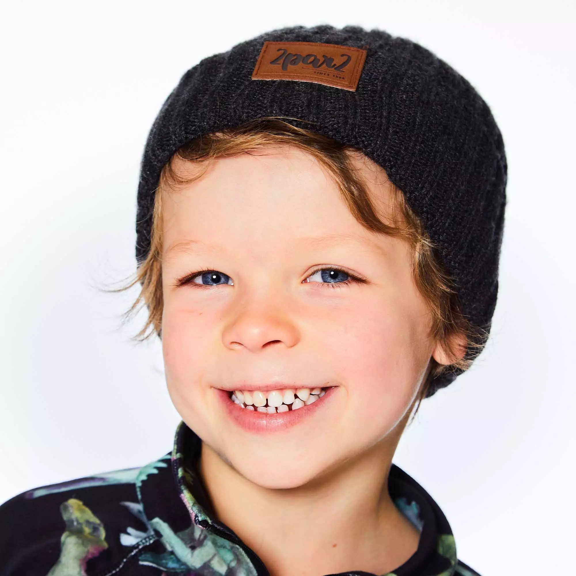 Deux Par Deux Knit Hat - Dark Grey - Image 4