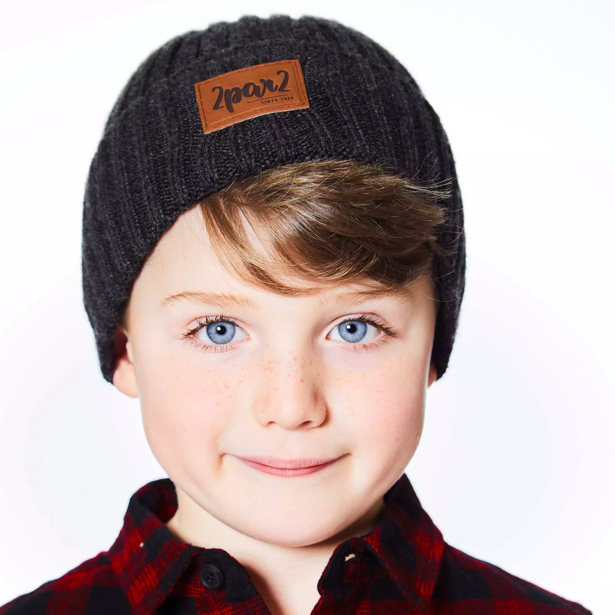 Deux Par Deux Knit Hat - Dark Grey - Image 3