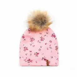Deux Par Deux Jersey Hat With Printed Roses