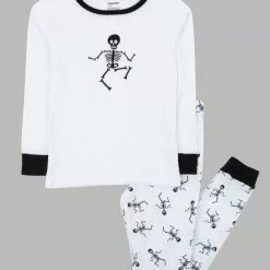 Leveret Kids Skeleton Two Piece Pajamas