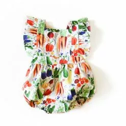 Worthy Threads Bubble Romper In Veggies