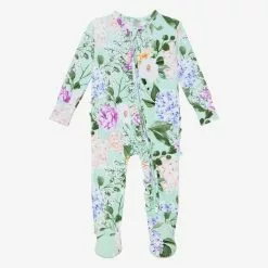 Posh Peanut Erin Footie Ruffled Zippered One Piece
