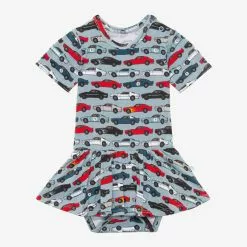 Posh Peanut Miles Short Sleeve Twirl Skirt Bodysuit