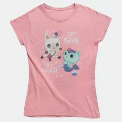KimmyShop Gabby's Dollhouse Toddler Girl's Short Sleeve T-Shirt