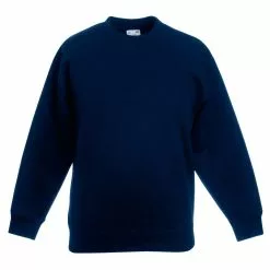 Of The Loom Fruit Of The Loom Kids Big Girls Classic 80/20 Set-In Sweatshirt (Deep Navy)