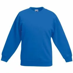 Of The Loom Fruit Of The Loom Kids Big Girls Classic 80/20 Set-In Sweatshirt (Royal Blue)