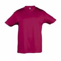 SOLS Kids Big Girls Regent Short Sleeve T-Shirt (Fuchsia)