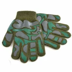 Universal Textiles Childrens Little Boys Camo Design Winter Magic Gloves - Green