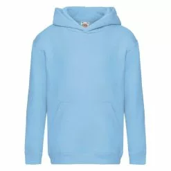Of The Loom Fruit Of The Loom Kids Unisex Premium 70/30 Hooded Sweatshirt / Hoodie (Sky Blue)