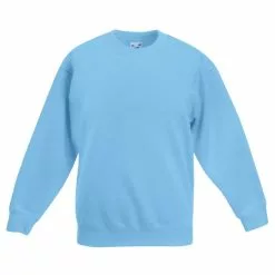 Of The Loom Fruit Of The Loom Kids Big Girls Premium 70/30 Sweatshirt (Sky Blue)