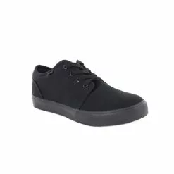 Dek Boys 4 Eye Black Canvas Deck Shoes (Black)