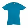 SOLS Big Girls Cherry Short Sleeve T-Shirt (Aqua)
