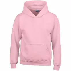 Gildan Heavy Blend Childrens Unisex Hooded Sweatshirt Top/Hoodie (Light Pink)