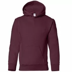 Gildan Heavy Blend Childrens Unisex Hooded Sweatshirt Top/Hoodie (Maroon)