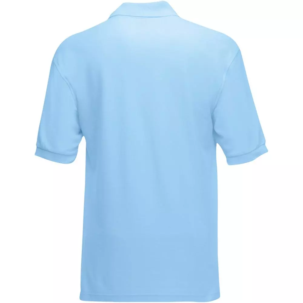 Of The Loom Fruit Of The Loom Childrens/Kids Big Girls 65/35 Pique Polo Shirt (Sky Blue) - Image 2