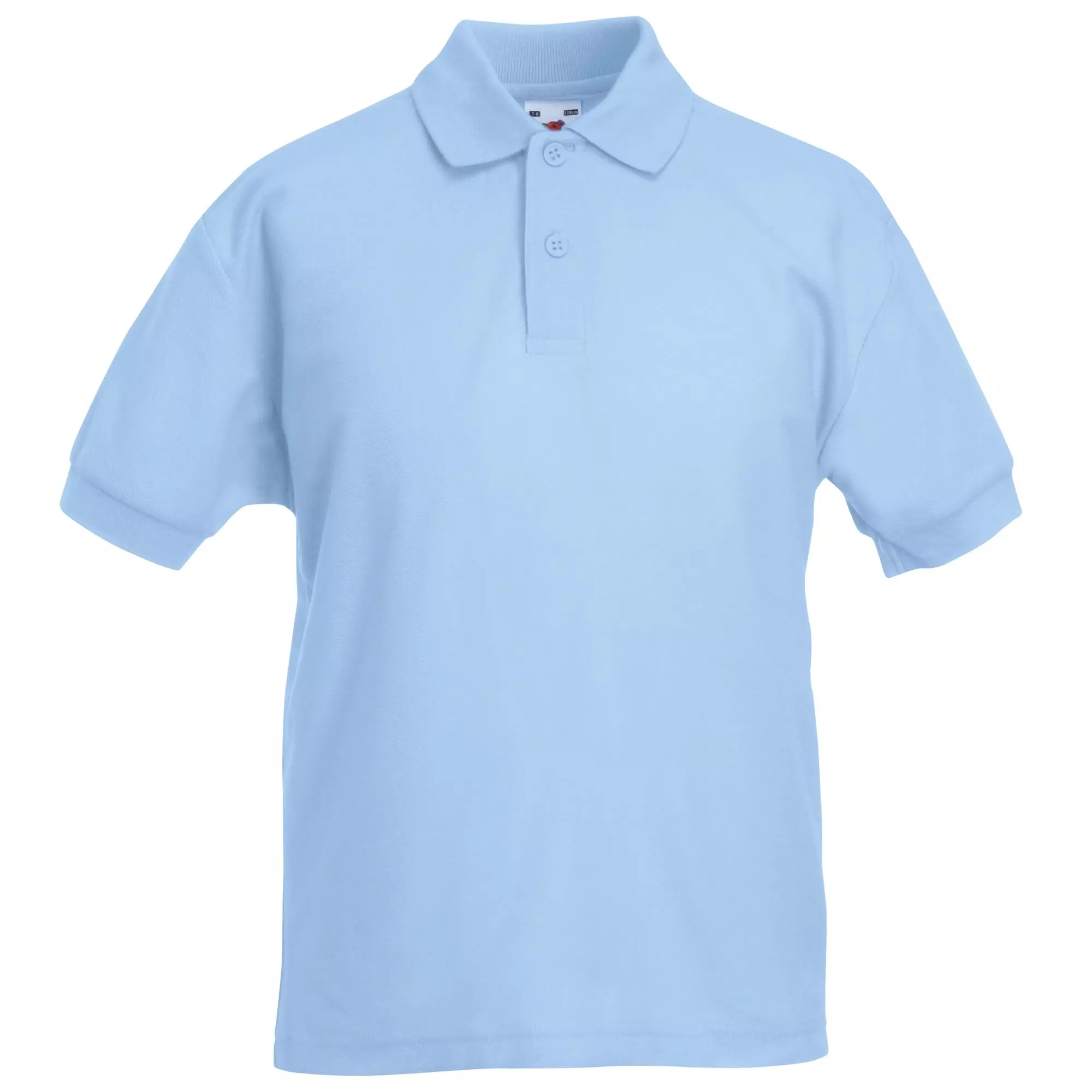 Of The Loom Fruit Of The Loom Childrens/Kids Big Girls 65/35 Pique Polo Shirt (Sky Blue)