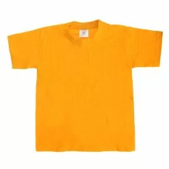 B&C B&C Big Boys Kids/Childrens Exact 190 Short Sleeved T-Shirt (Gold)