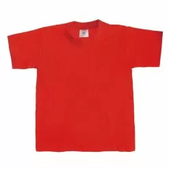 B&C B&C Big Boys Kids/Childrens Exact 190 Short Sleeved T-Shirt (Red)