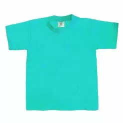 B&C B&C Big Boys Kids/Childrens Exact 190 Short Sleeved T-Shirt (Swimming Pool)