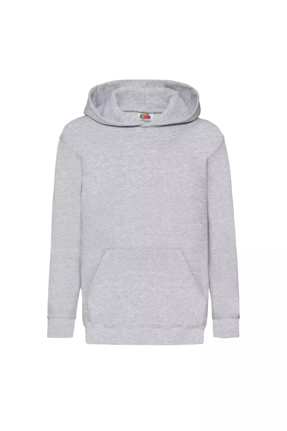 Of The Loom Fruit Of The Loom Childrens Unisex Hooded Sweatshirt / Hoodie (Heather Grey)