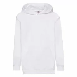 Of The Loom Fruit Of The Loom Childrens Unisex Hooded Sweatshirt / Hoodie (White)