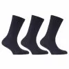 Universal Textiles Childrens/Kids Plain Cotton Rich School Socks (Pack Of 3) (Navy)