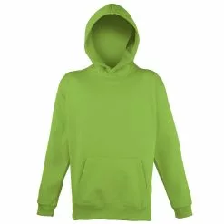 Awdis Childrens Unisex Electric Hooded Sweatshirt / Hoodie / Schoolwear - Electric Green