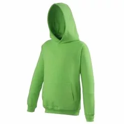 Awdis Kids Unisex Hooded Sweatshirt / Hoodie / Schoolwear (Lime Green)