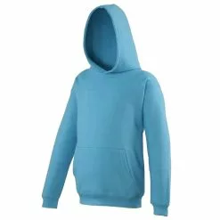 Awdis Kids Unisex Hooded Sweatshirt / Hoodie / Schoolwear - Hawaiian Blue