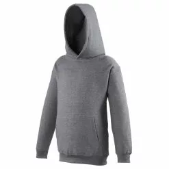 Awdis Kids Unisex Hooded Sweatshirt / Hoodie / Schoolwear (Charcoal)