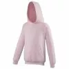 Awdis Kids Unisex Hooded Sweatshirt / Hoodie / Schoolwear (Baby Pink)