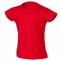 SKINNI FIT Minni Big Girls Stretch T-Shirt (Bright Red)