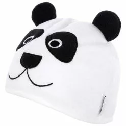 Trespass Childrens/Kids Bamboo Panda Design Beanie Hat (White)