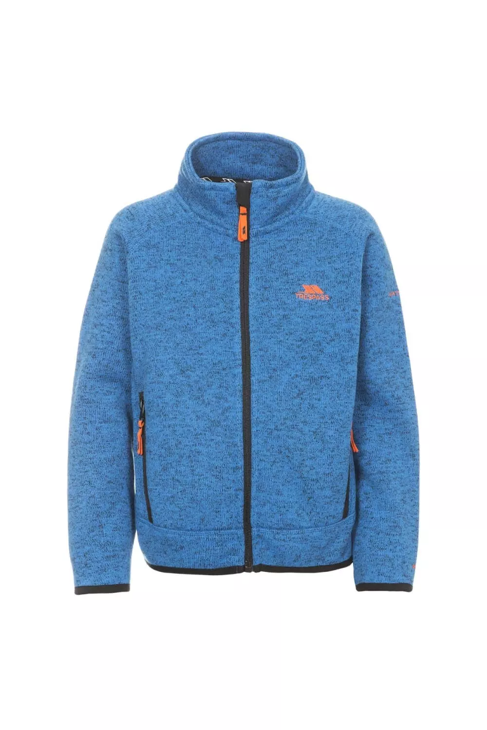 Trespass Childrens Boys Mario Full Zip Fleece Jacket (Blue Marl)