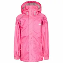TRESPASS Childrens/Kids Neely II Waterproof Jacket - Fuchsia
