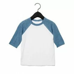 Bella + Canvas Ella + Canvas Toddler 3/4 Sleeve Baseball T-Shirt
