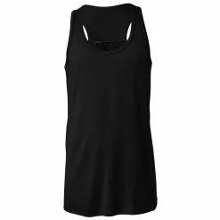 Bella + Canvas Ella + Canvas Youths Girls Flowy Racer Back Tank Top (Black)