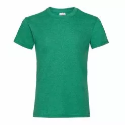 Of The Loom Fruit Of The Loom Big Girls Childrens Valueweight Short Sleeve T-Shirt (Retro Heather Green)