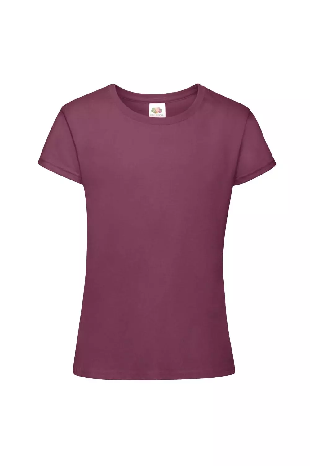 Of The Loom Fruit Of The Loom Big Girls Sofspun Short Sleeve T-Shirt (Burgundy) - Image 2