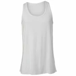 Bella + Canvas Ella + Canvas Youths Girls Flowy Racer Back Tank Top (White)