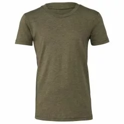 Bella + Canvas Youths Tri-Blend T-Shirt - Olive Triblend