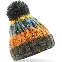 BEECHFIELD Junior Unisex Corkscrew Beanie (Retro Blues)