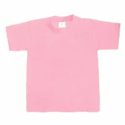 B&C Big Boys Kids/Childrens Exact 190 Short Sleeved T-Shirt (Pack Of 2) - Pink Sixties