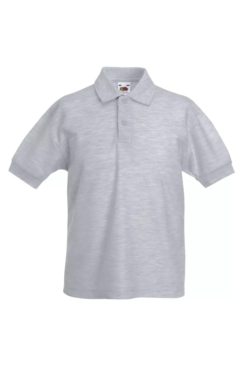 Of The Loom Fruit Of The Loom Childrens/Kids Big Girls 65/35 Pique Polo Shirt (Pack Of 2) (Heather Grey)