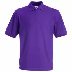 Of The Loom Fruit Of The Loom Childrens/Kids Big Girls 65/35 Pique Polo Shirt (Pack Of 2) (Purple)