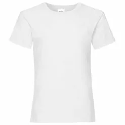Of The Loom Fruit Of The Loom Big Girls Childrens Valueweight Short Sleeve T-Shirt (Pack Of 2) (White)